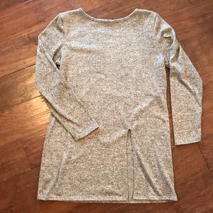 Grey tunic sweater